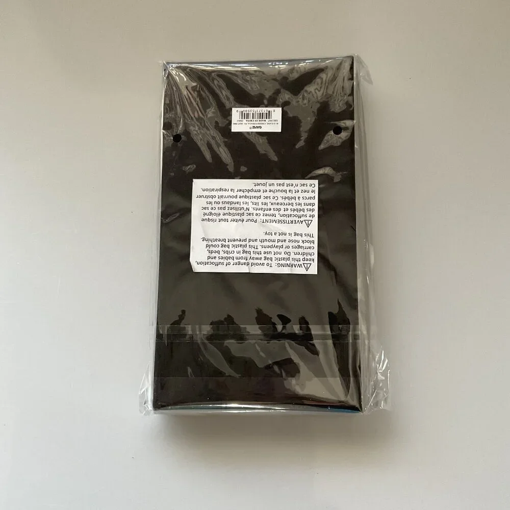 NWT Ganz Flocked Velvet-Like Guest Towel Holder – Black Bathroom Vanity Tray